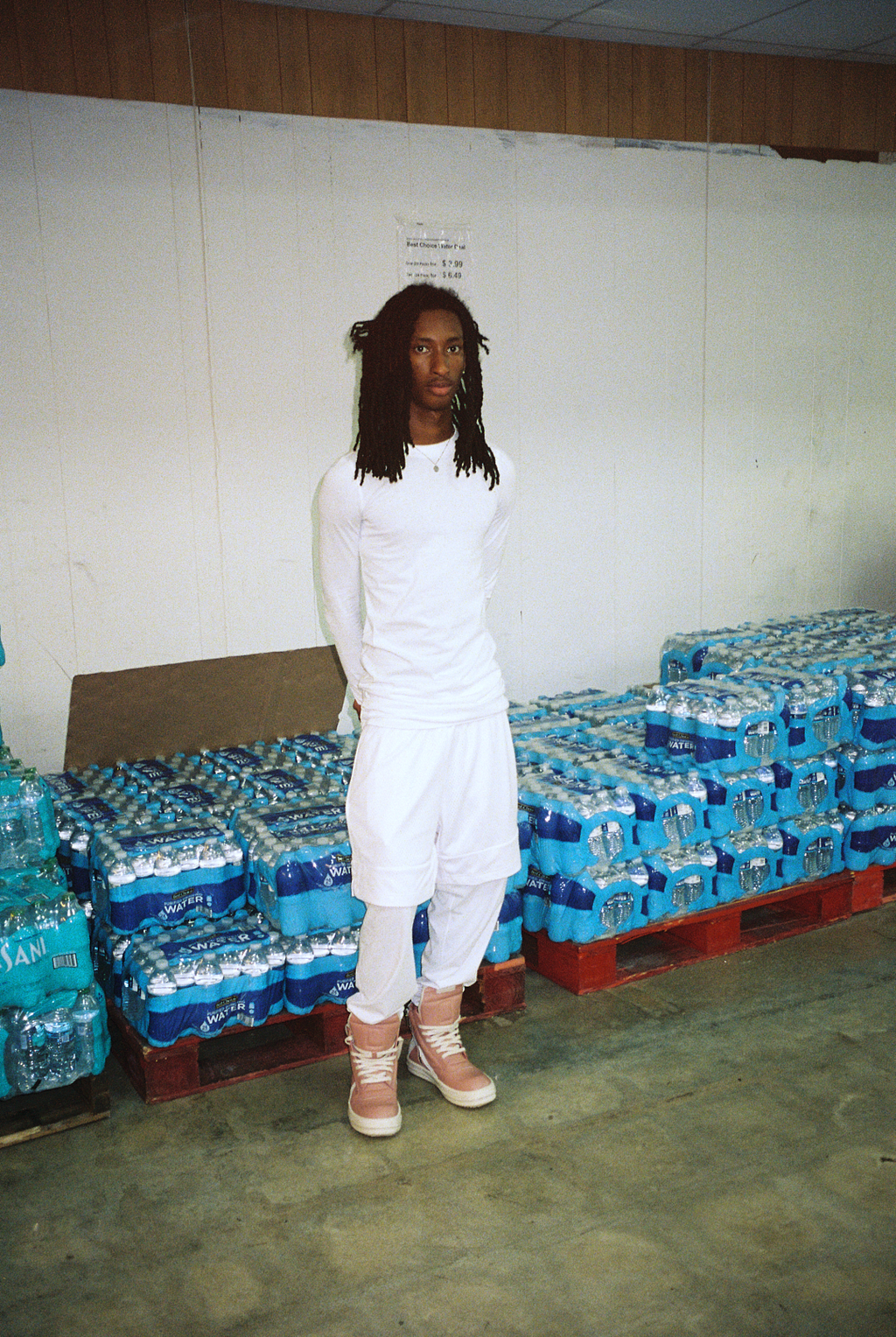 L4-MARBLE CUT LAYERING TEE